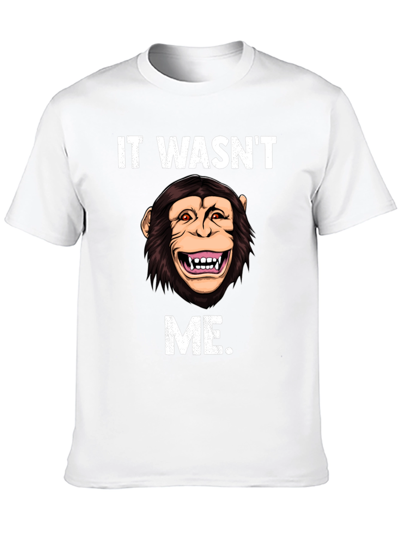 Black Funny Monkey It Wasn't Me T-Shirt view 10