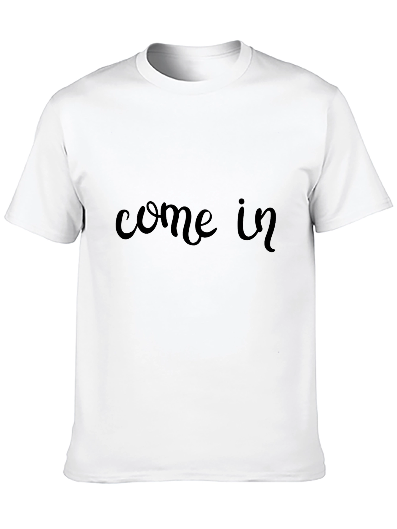 Black Come In Black Cotton Tee view 10