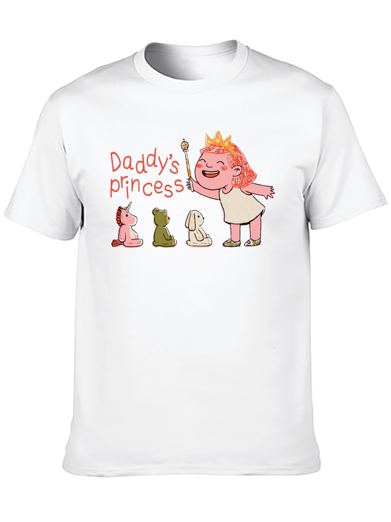 Black Daddy's Princess T-Shirt, Cute Cartoon Design view 10