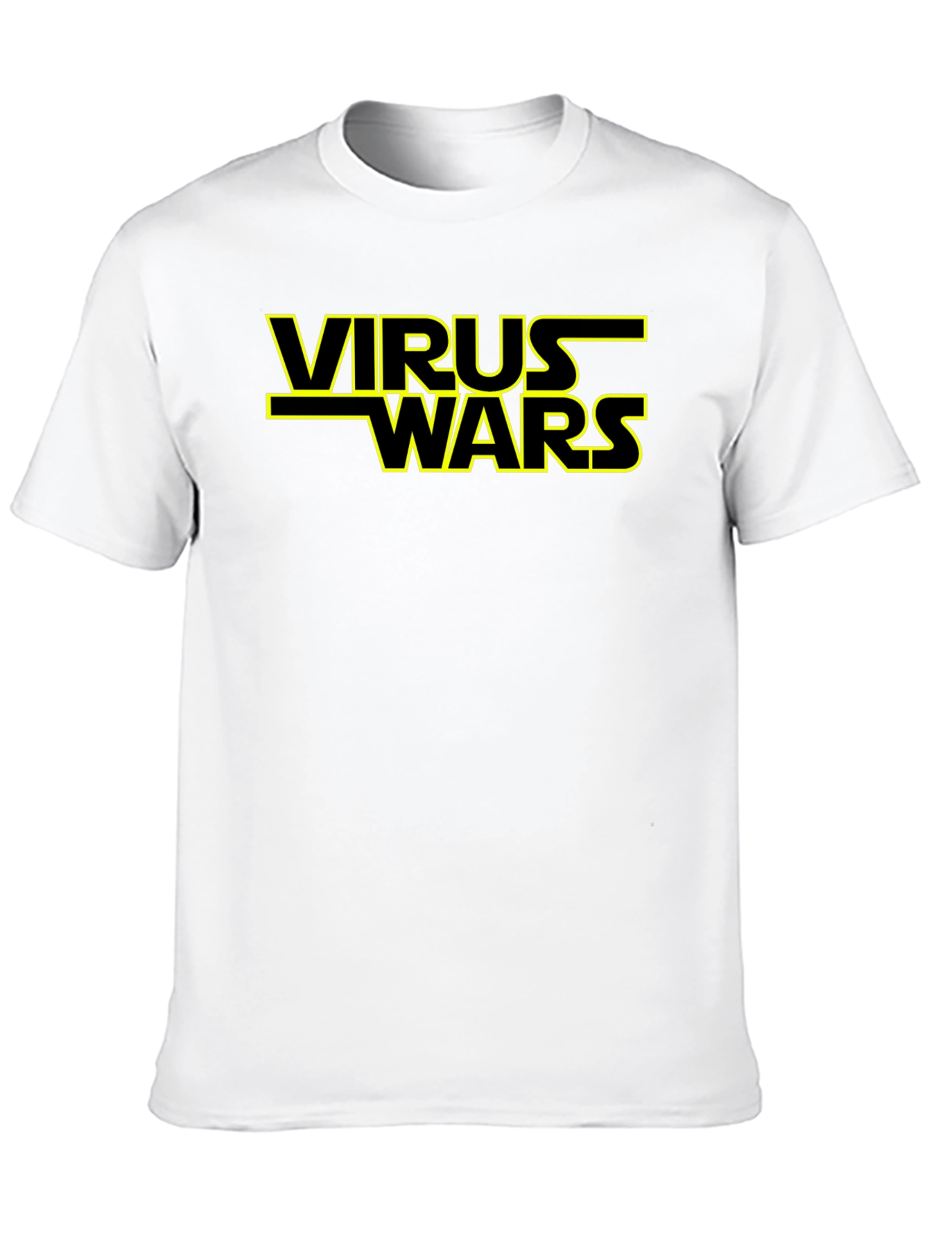 Black Virus Wars Graphic Tee - Novelty T-Shirt view 10