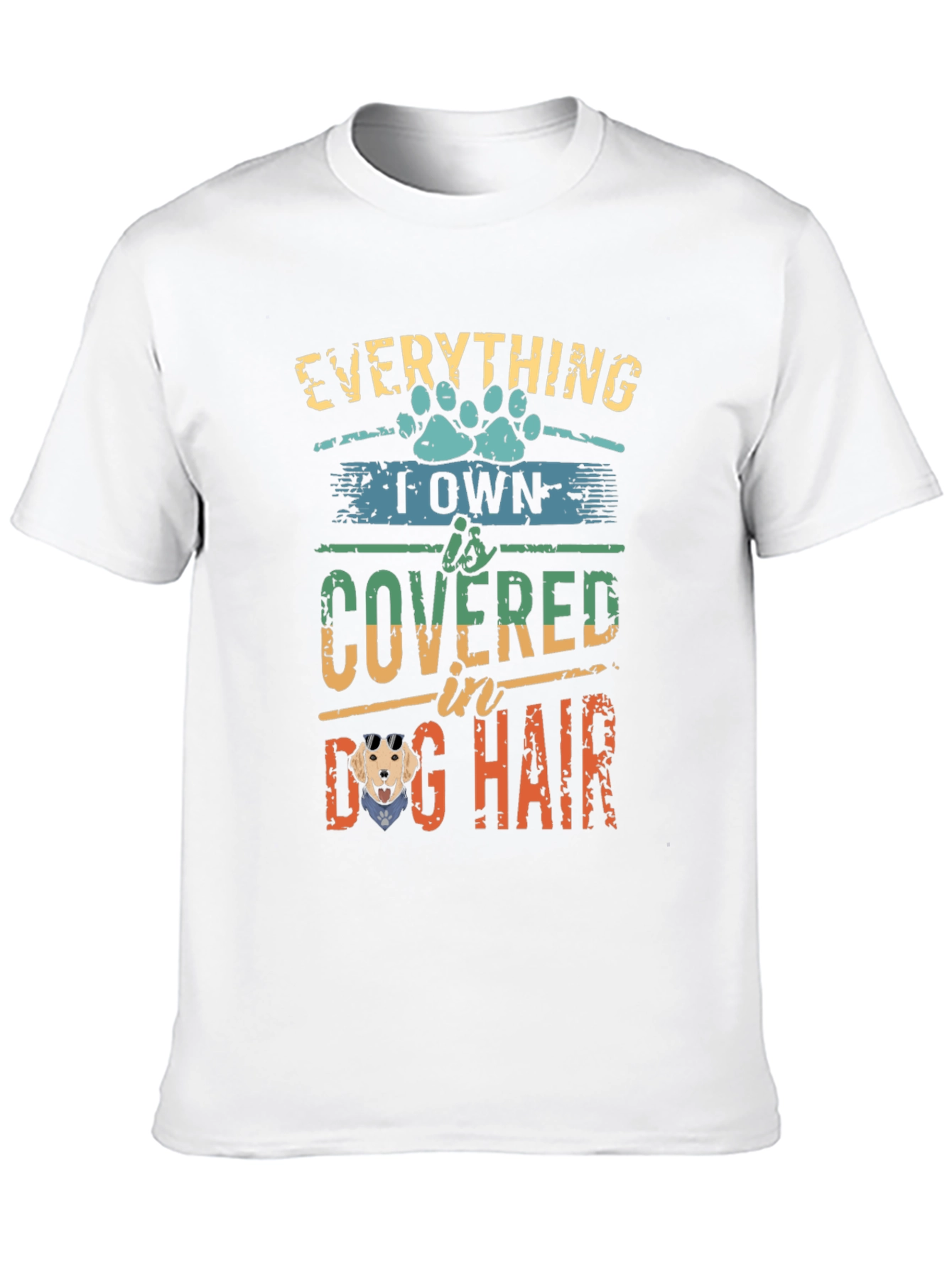 Black Dog Lover T-Shirt: Everything I Own is Covered in Dog Hair view 10