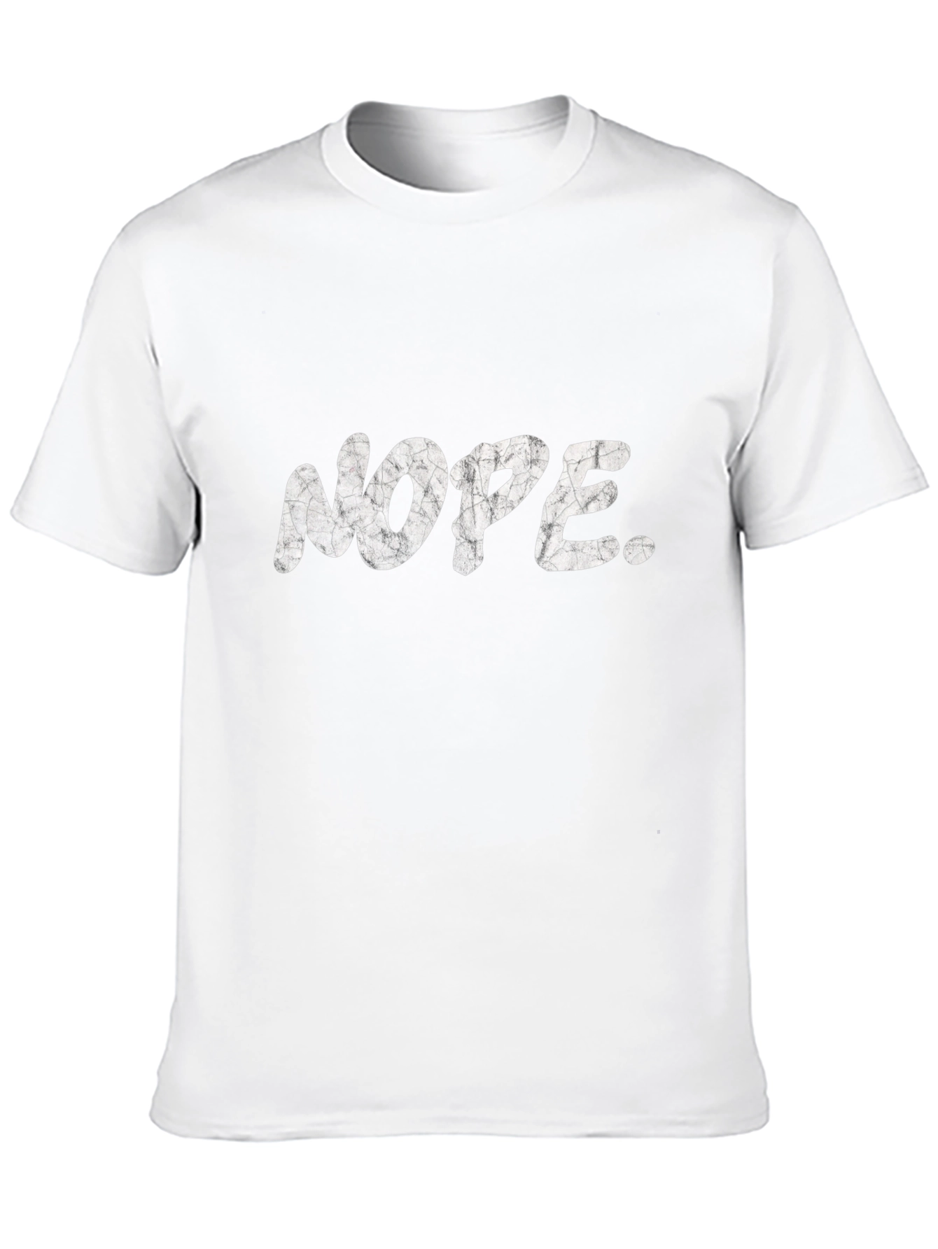 Black Nope Graphic Tee - Unisex Black T-Shirt view 10