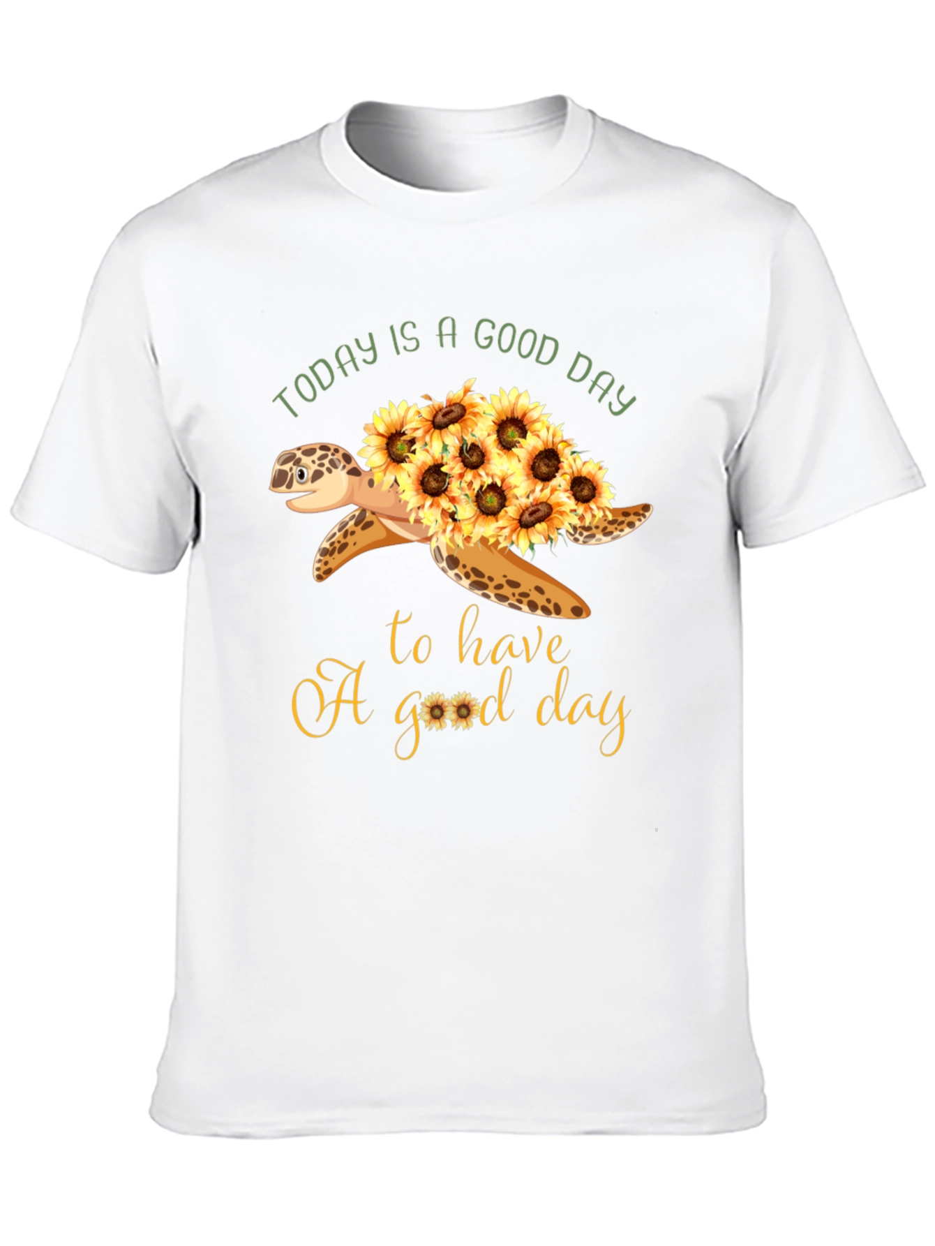 Black Today is a Good Day Turtle Graphic Tee view 10