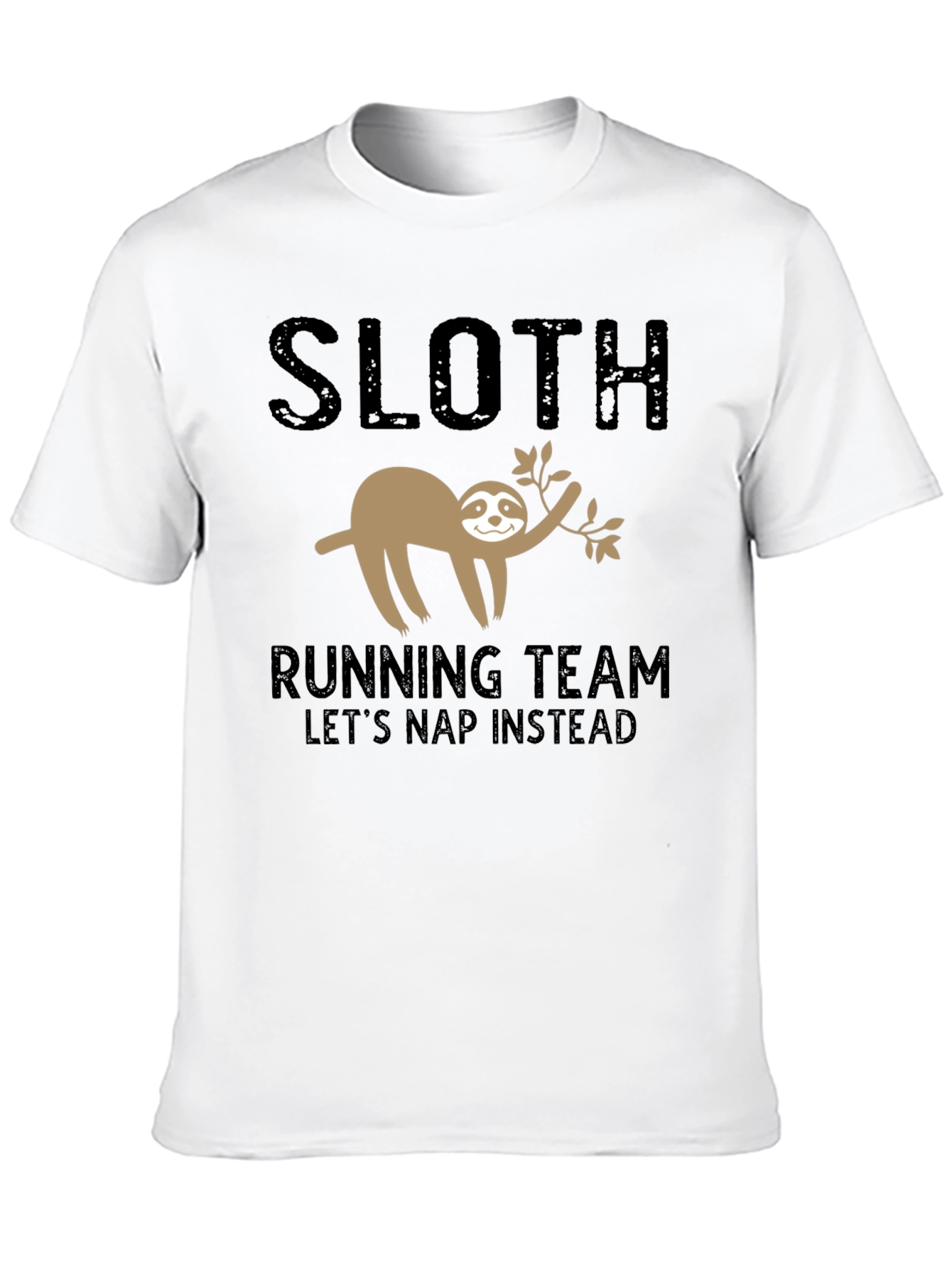 Black Sloth Running Team T-Shirt - Let's Nap Instead view 10