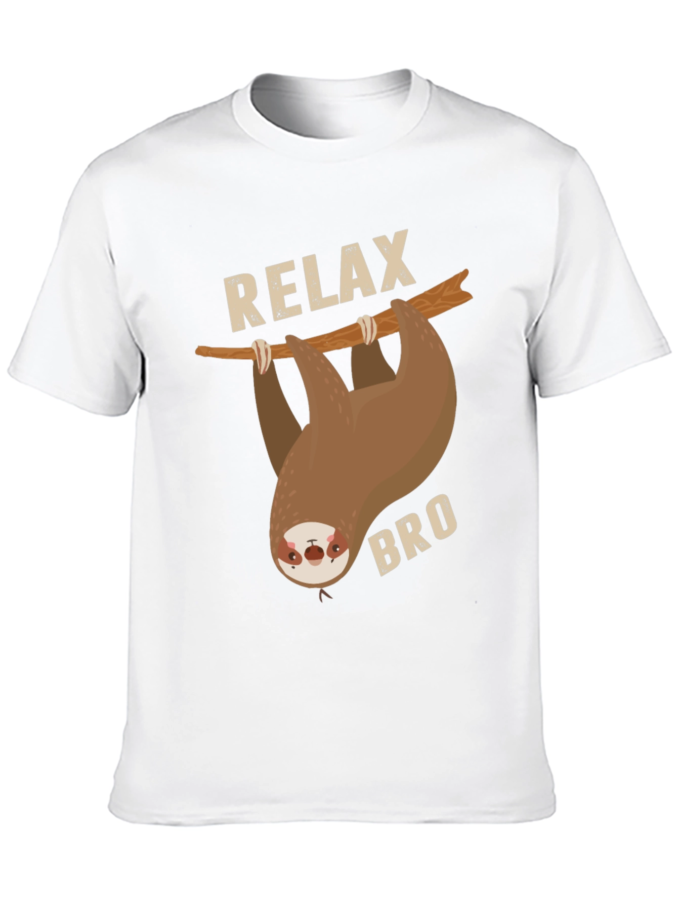 Black Relax Bro Sloth Graphic T-Shirt view 10