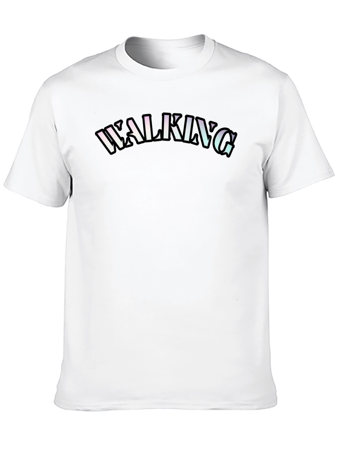 Black Walking Graphic T-Shirt - Casual Comfort view 10