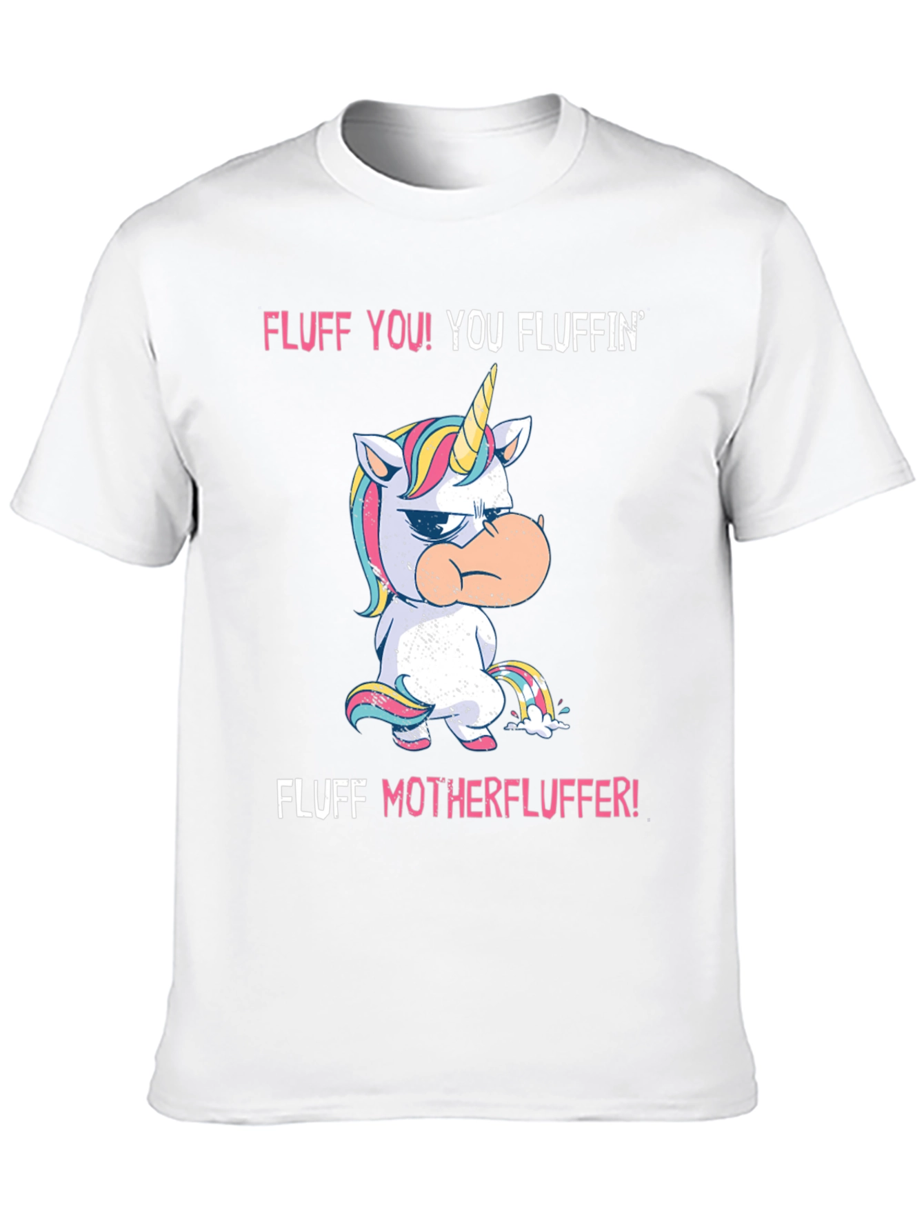 Black Fluff You! Unicorn Graphic Tee - Black Cotton view 10