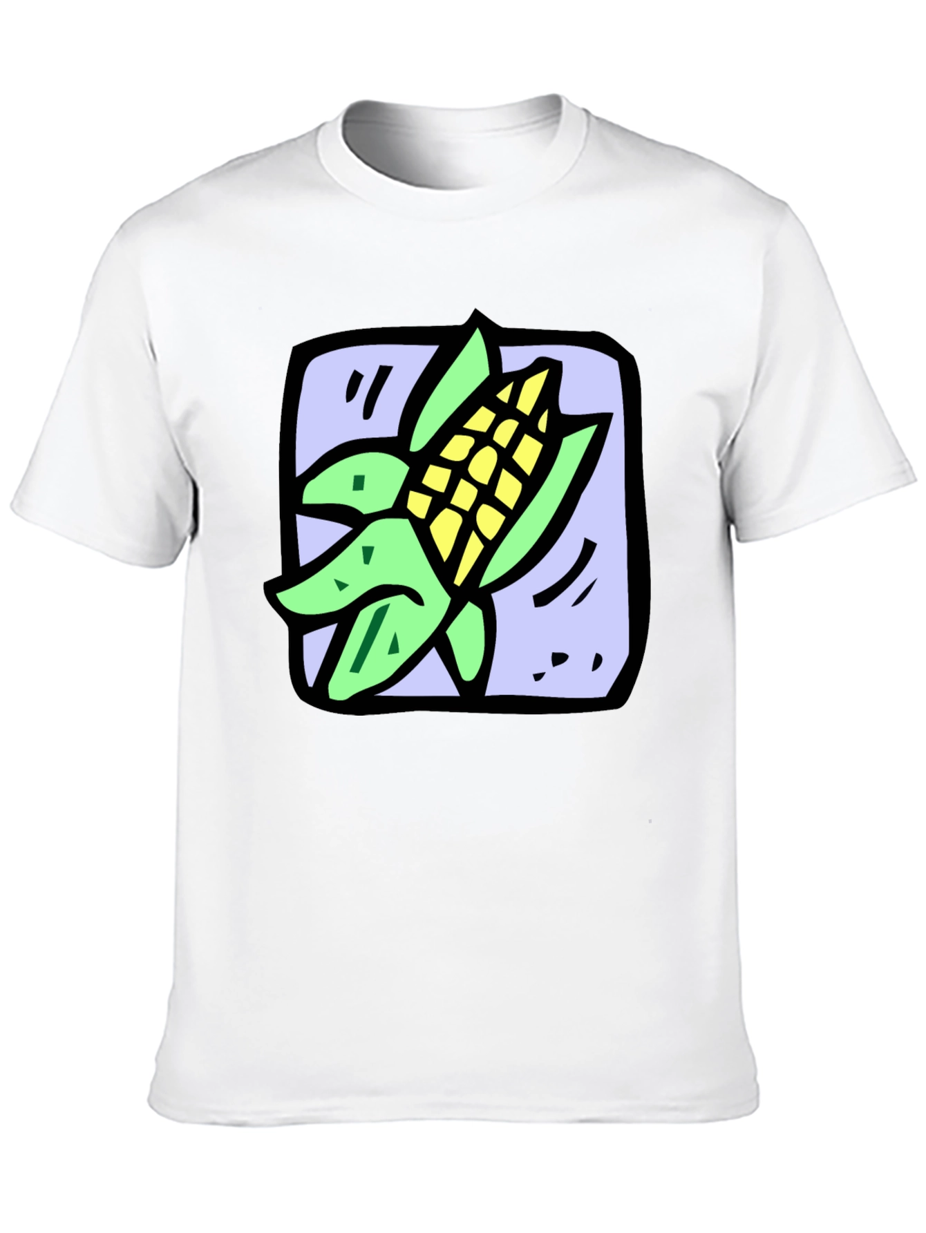 Black Corn Graphic T-Shirt - Quirky Food Tee view 10