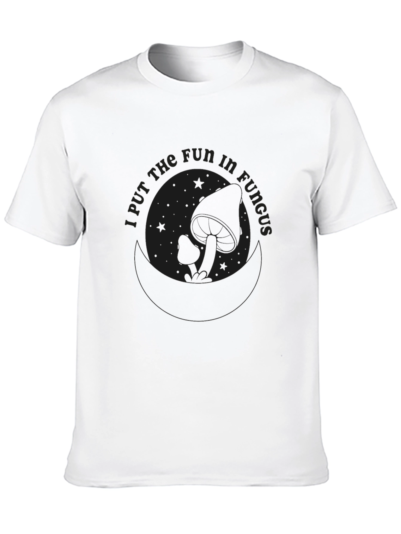 Black Fungus Fun T-Shirt - Unique Graphic Tee view 10