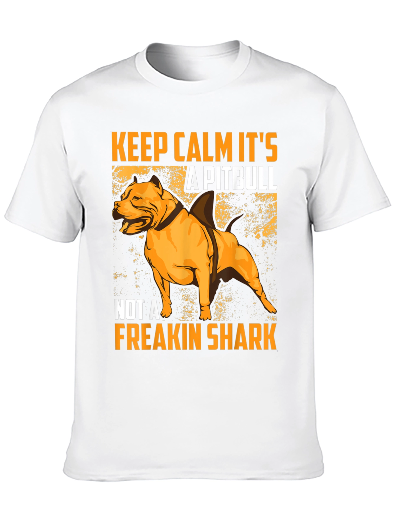 Black Pitbull Shark Humor Graphic T-Shirt view 10