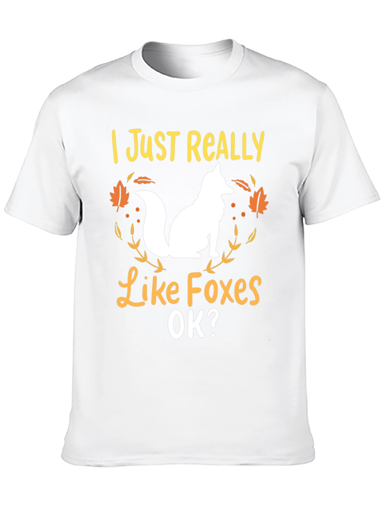 Black I Just Really Like Foxes Graphic Tee view 10