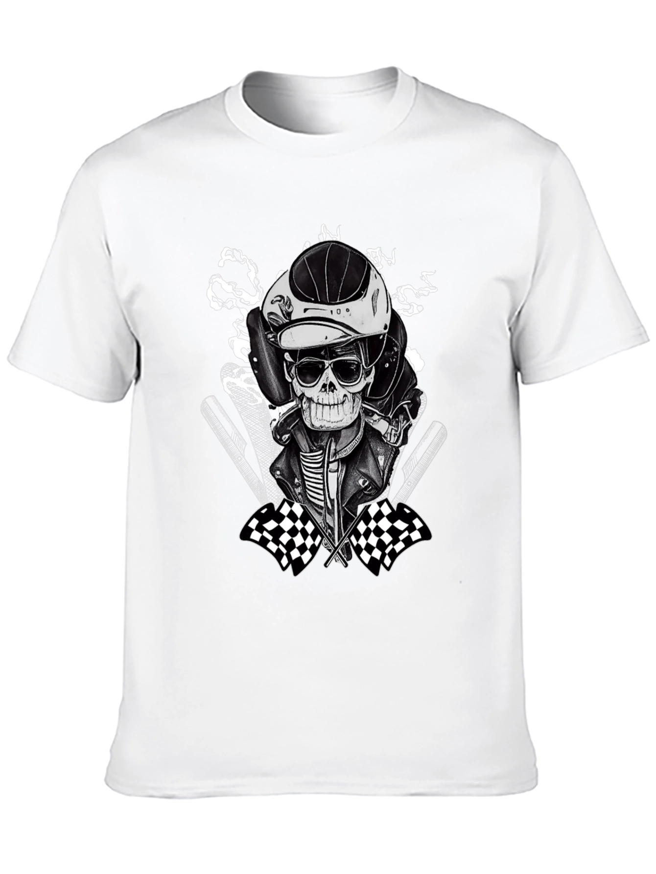 Black Racer Skeleton Graphic Tee view 10