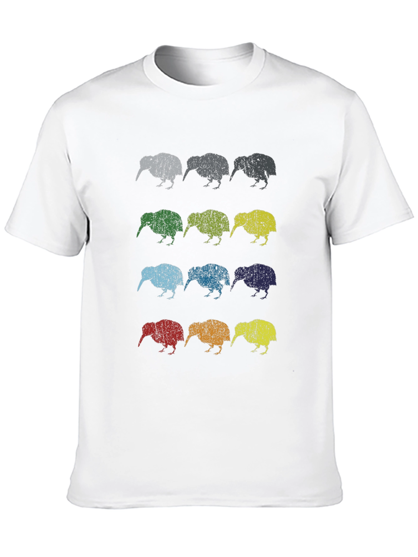Black Retro Kiwi Bird Graphic T-Shirt view 10
