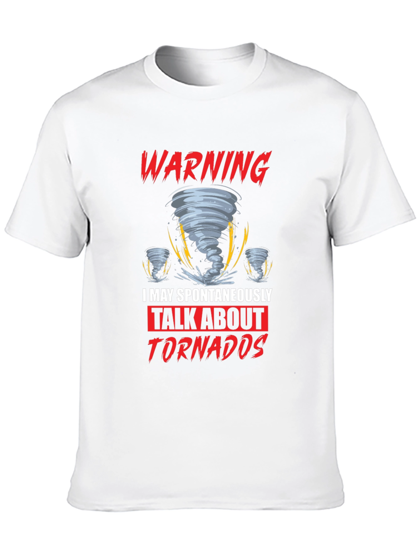 Black Warning Tornadoes T-Shirt view 10