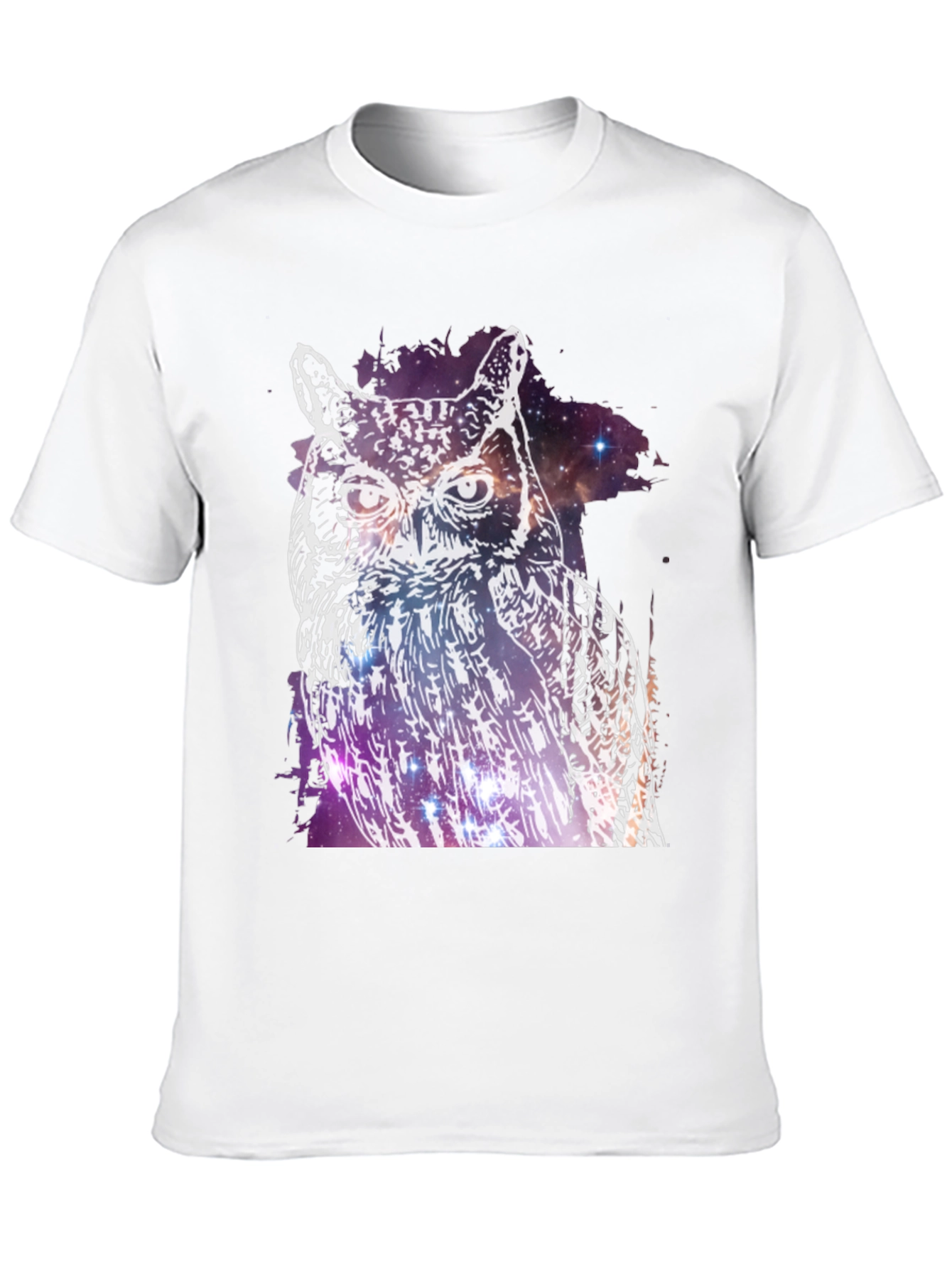 Black Cosmic Owl Graphic Tee - Black view 10