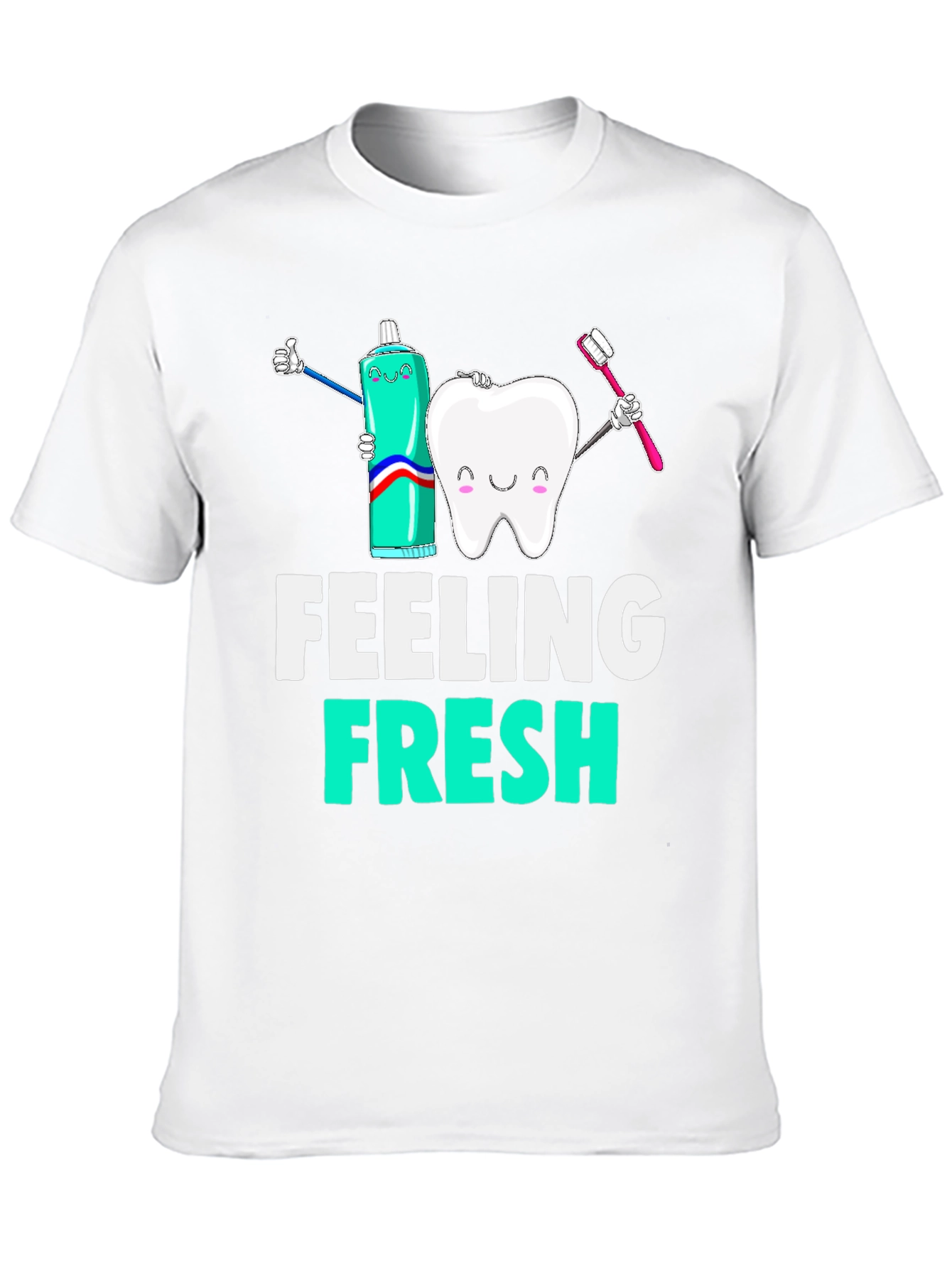 Black Feeling Fresh Graphic Tee - Dental Hygiene T-Shirt view 10