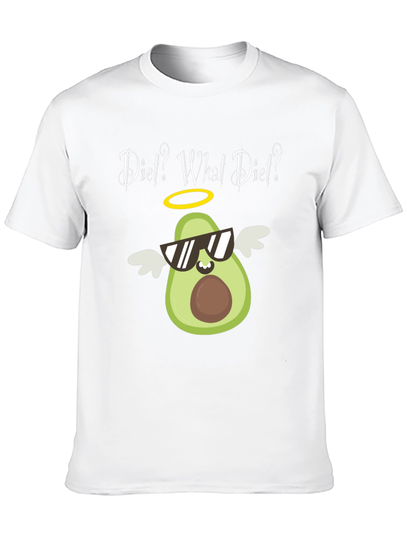 Black Diet? What Diet? Avocado Graphic T-Shirt view 10