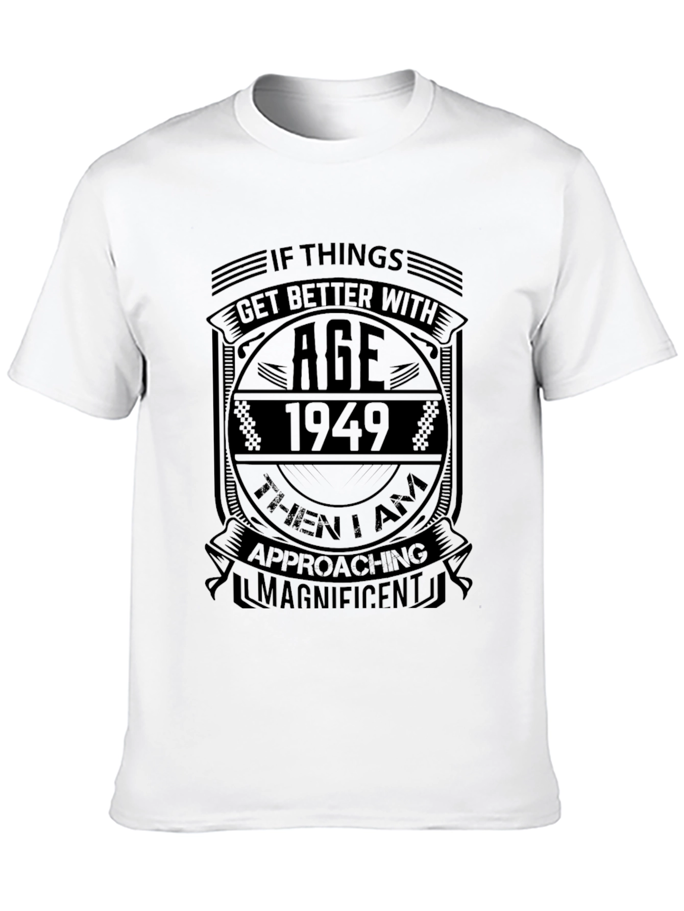 Black Vintage 1949 Ageing T-Shirt view 10