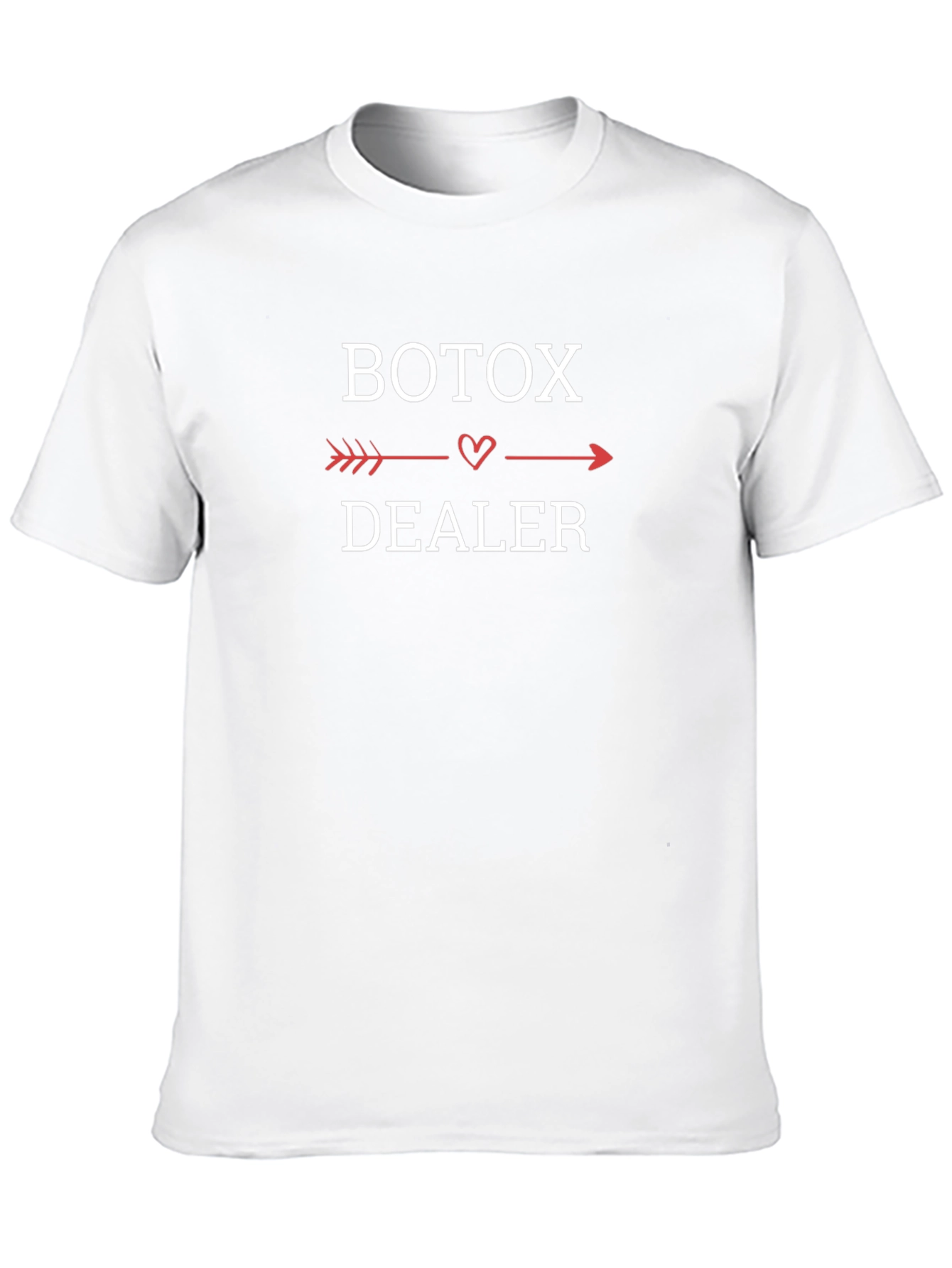 Black Botox Dealer Arrow Heart T-Shirt - Funny Aesthetic Tee view 10