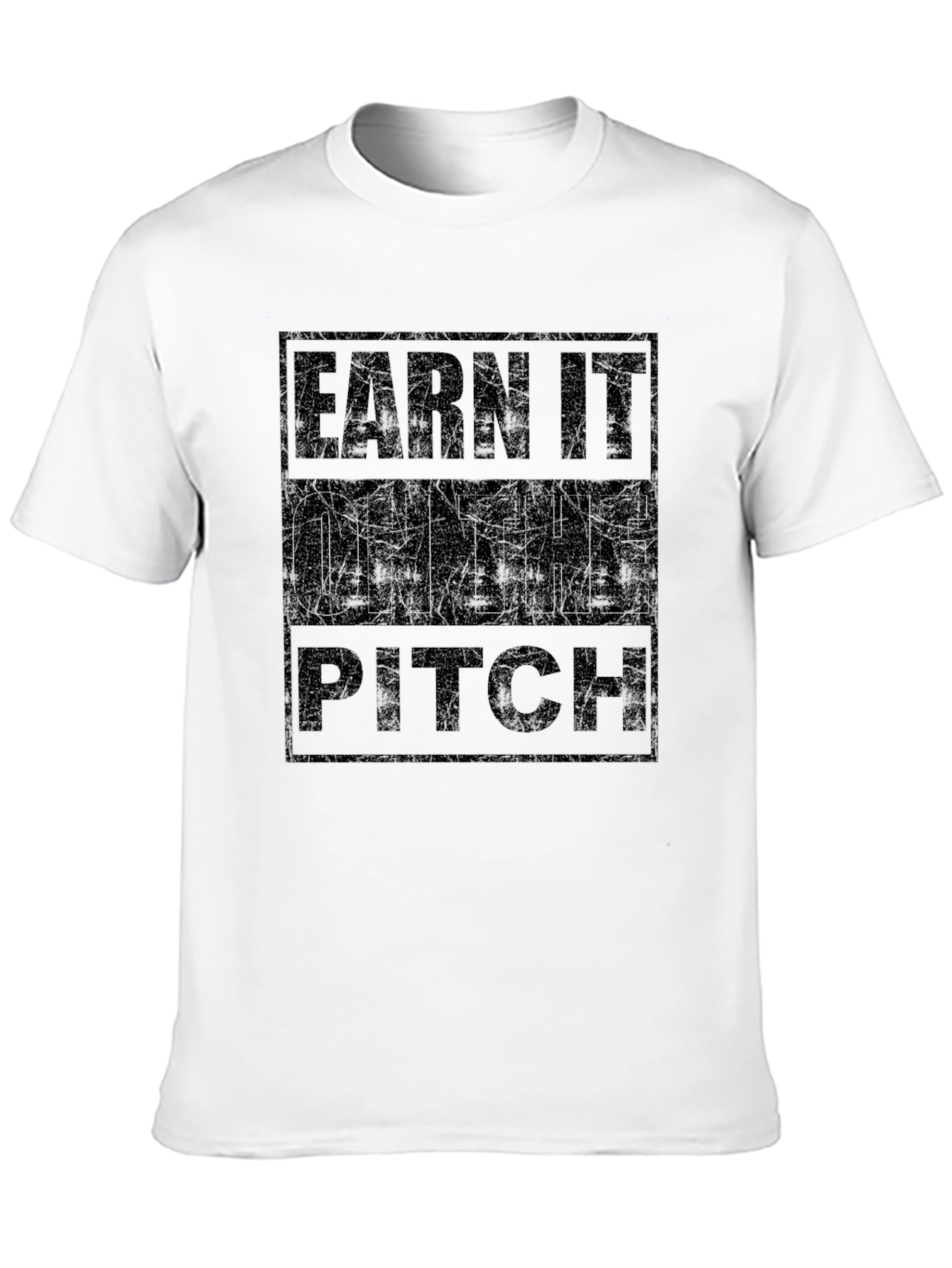 Black Earn It On The Pitch T-Shirt - Black Graphic Tee view 10