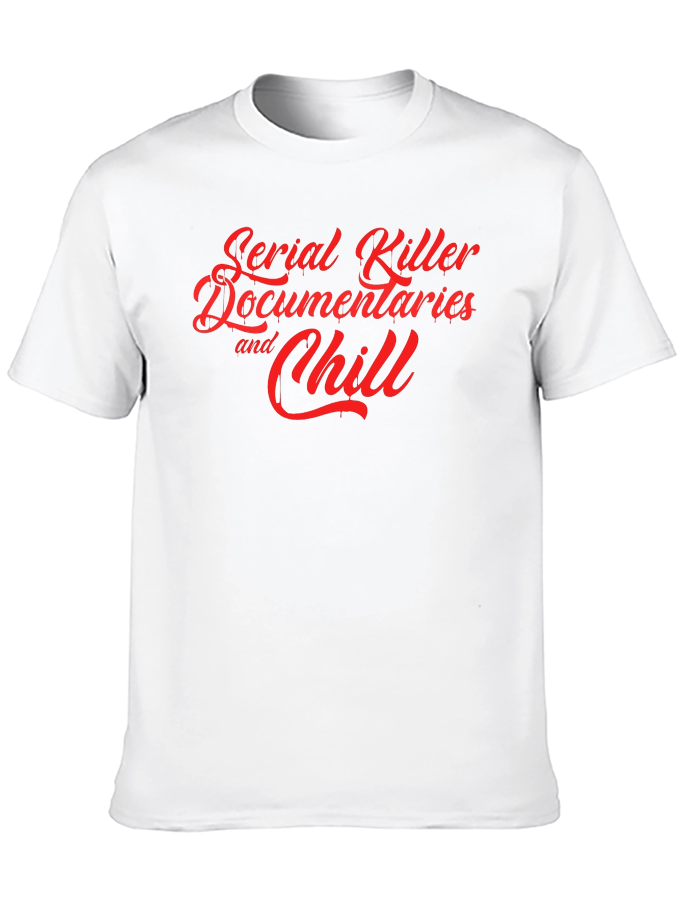 Black Serial Killer Documentaries and Chill T-Shirt view 10