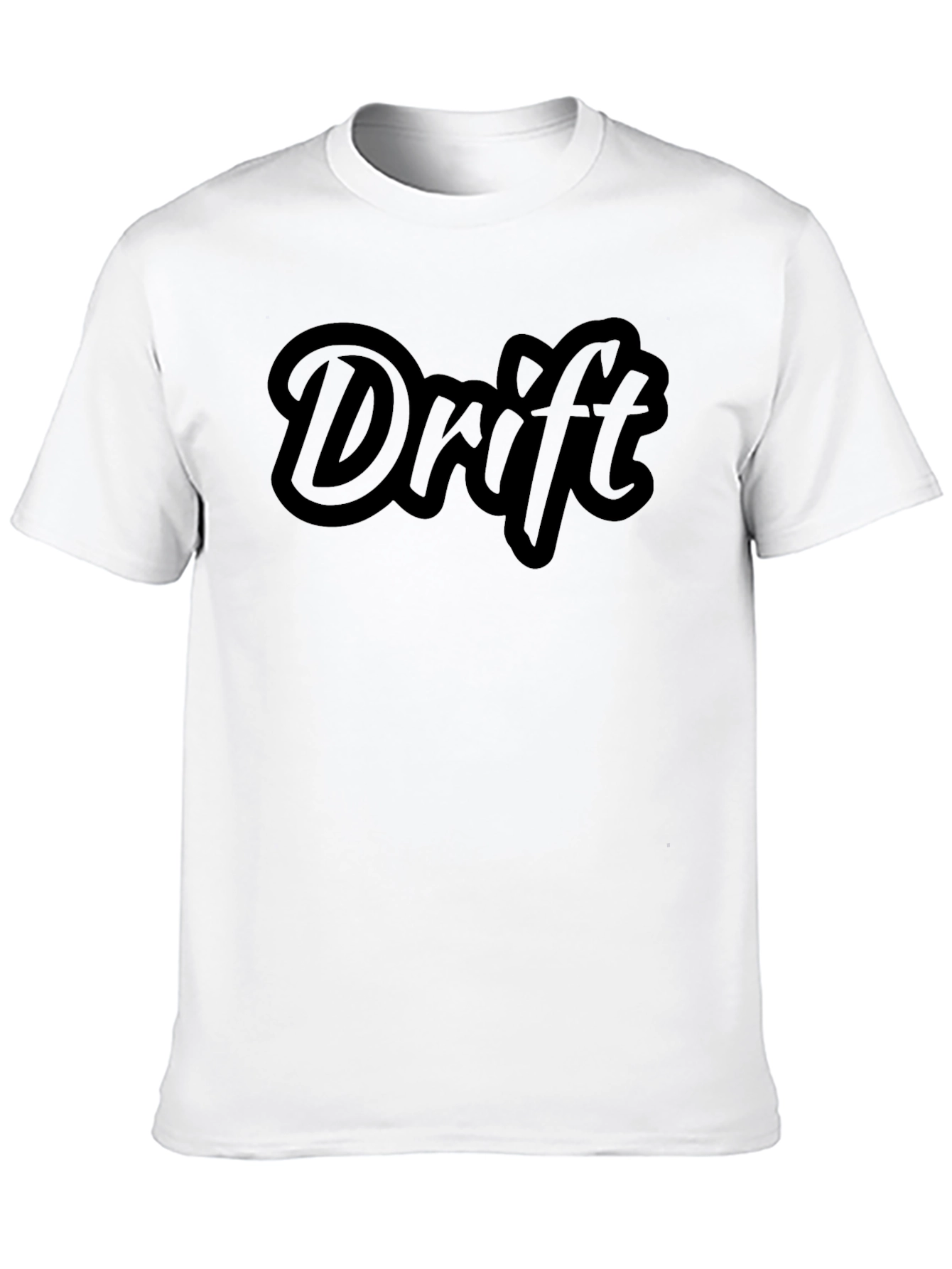 Black Drift Graphic Tee - Black Cotton Casual Wear view 10