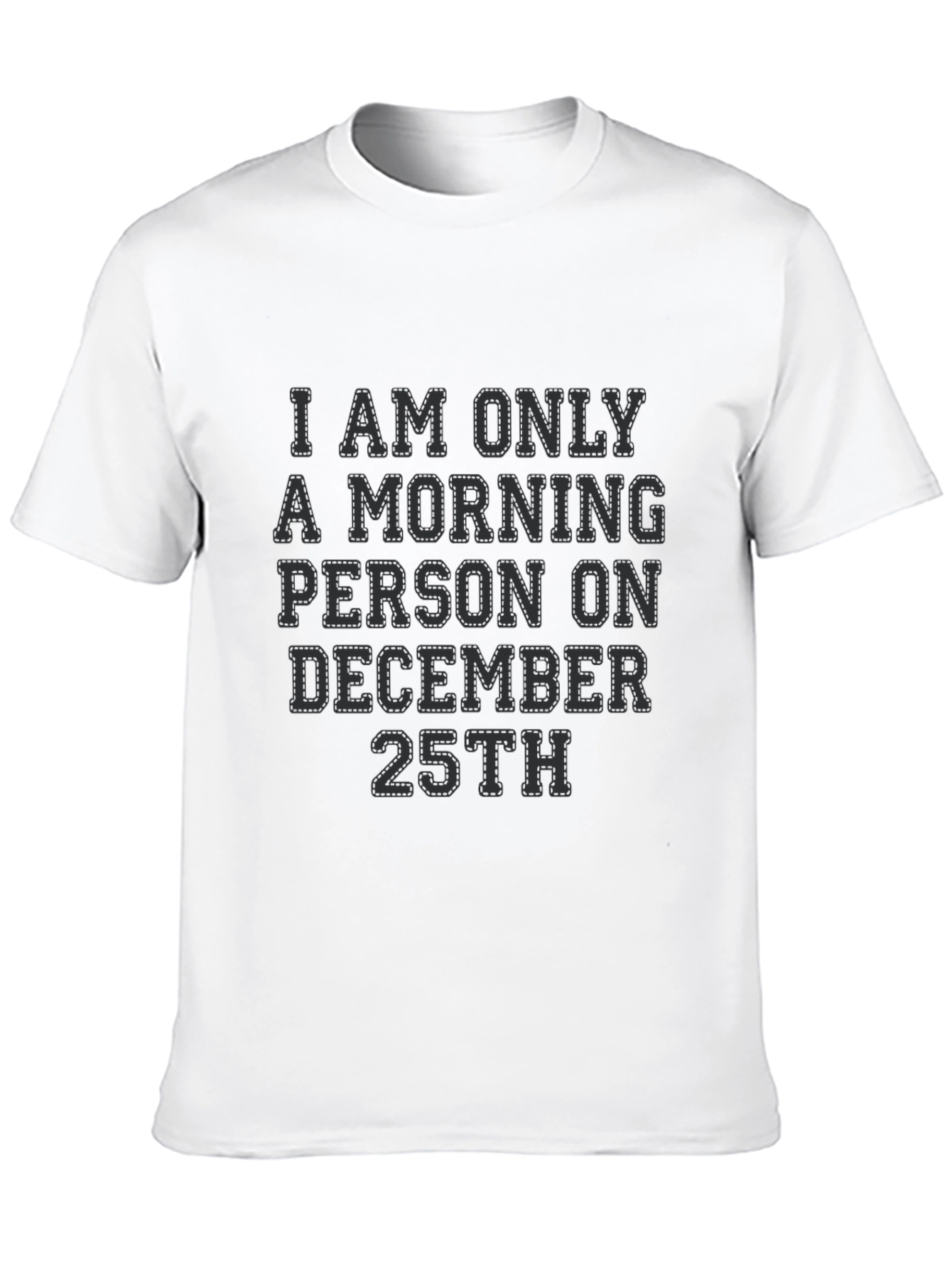 Black Christmas Morning Person Tee view 10