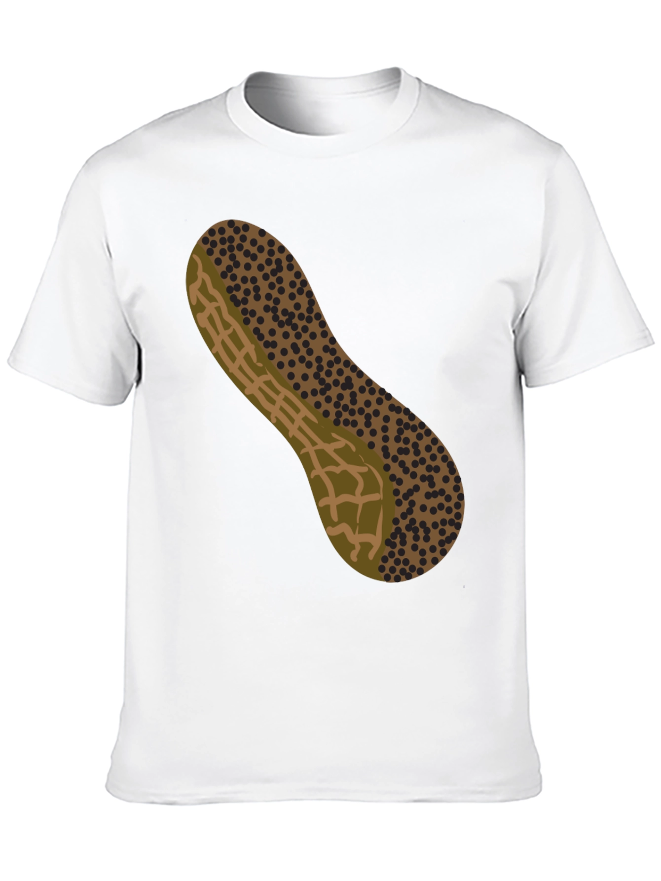 Black Peanut Graphic T-Shirt - Novelty Design view 10