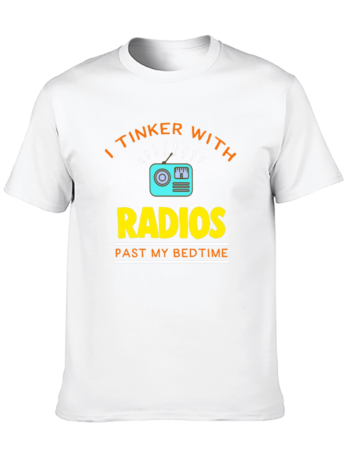 Black I Tinker With Radios Black T-Shirt view 10