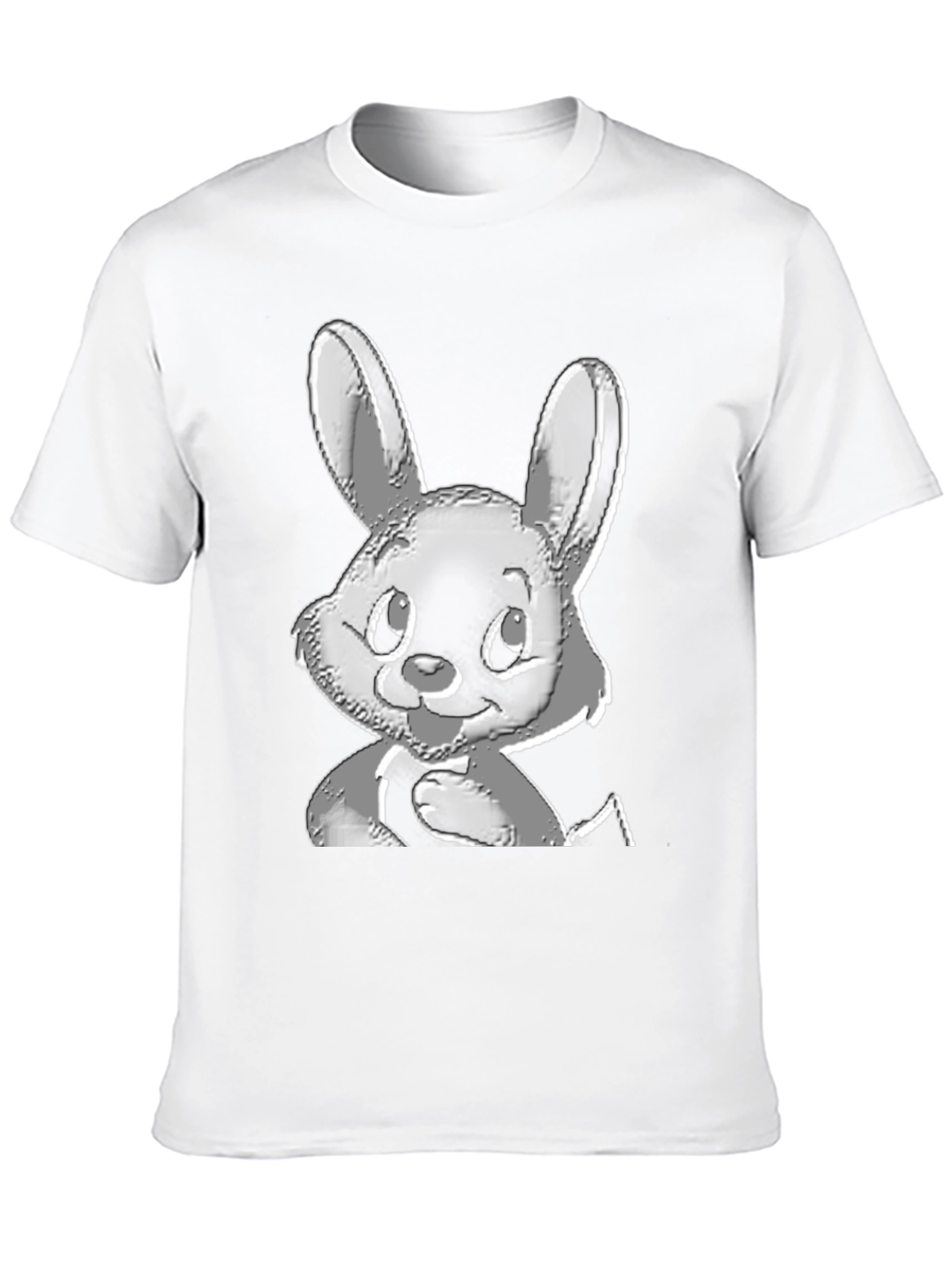 Black Bunny Graphic Black T-Shirt view 10