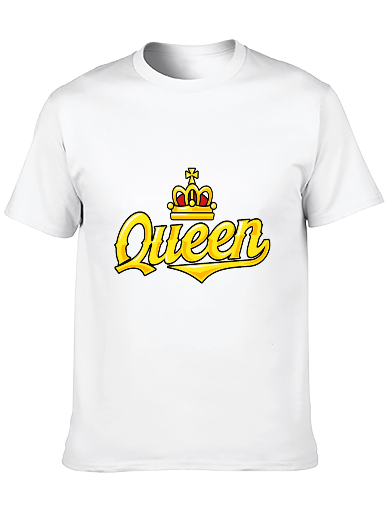 Black Queen Crown Graphic Print Black T-Shirt view 10