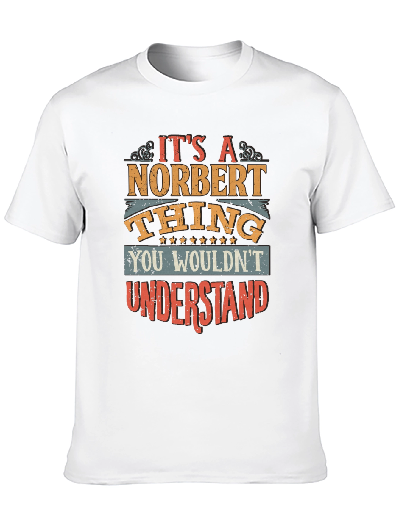 Black Norbert Thing T-Shirt: Unique Graphic Tee view 10