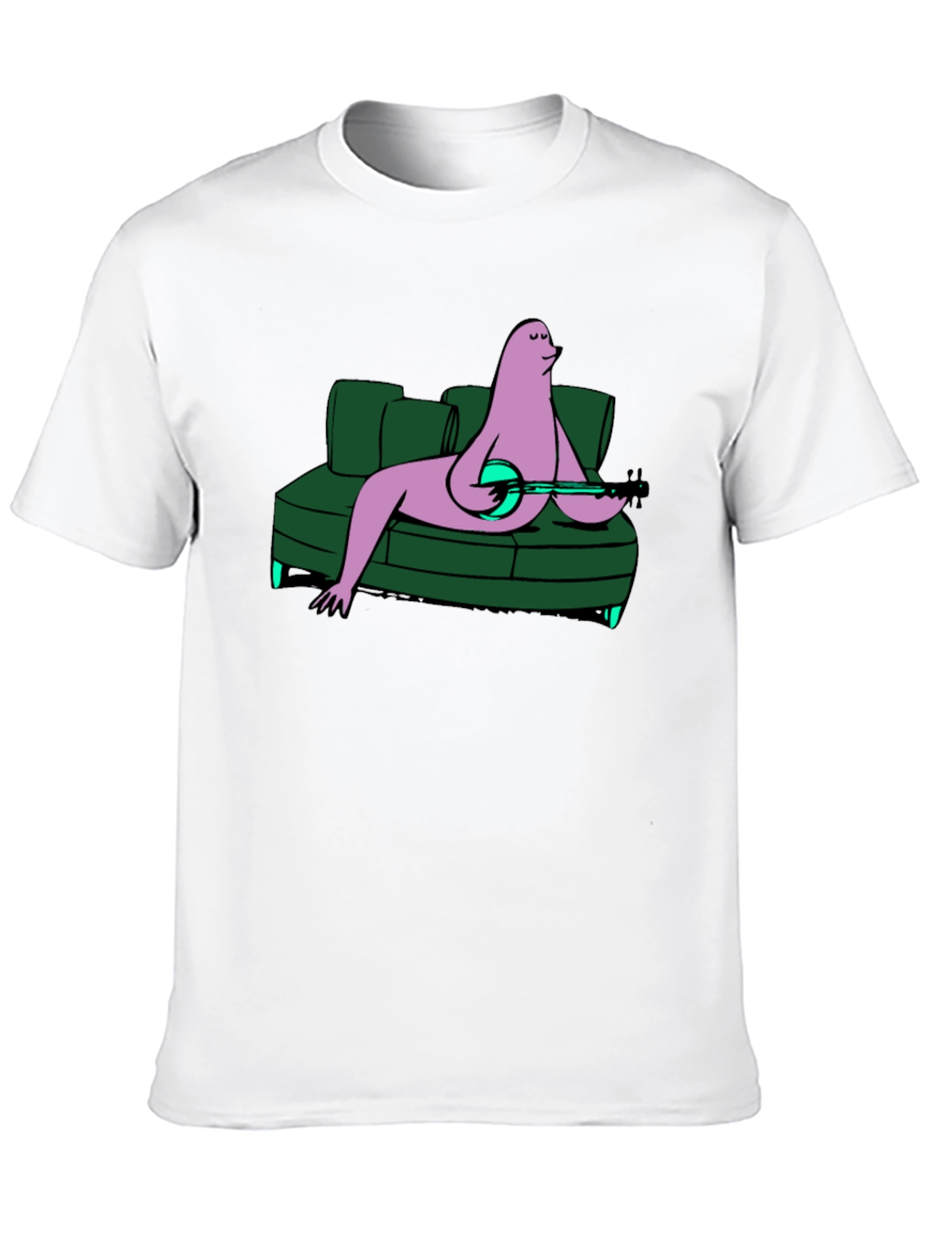 Black Relaxed Banjo Player Tee view 10