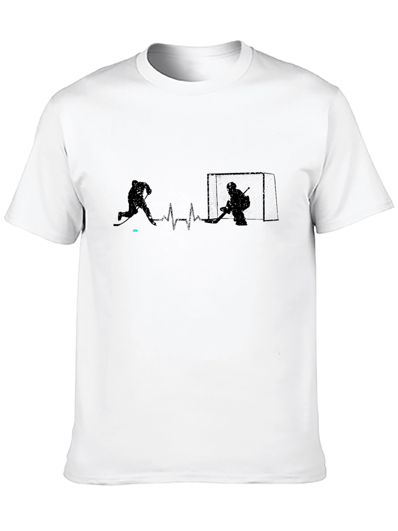 Black Hockey Heartbeat Graphic Tee - Passion on Display view 10