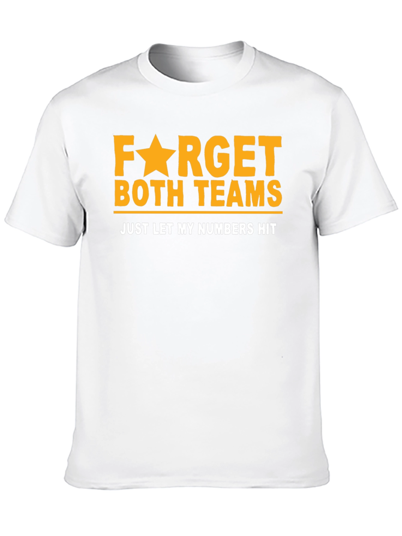 Black Funny Lottery T-Shirt: Forget Teams, Just Hit Numbers! view 10