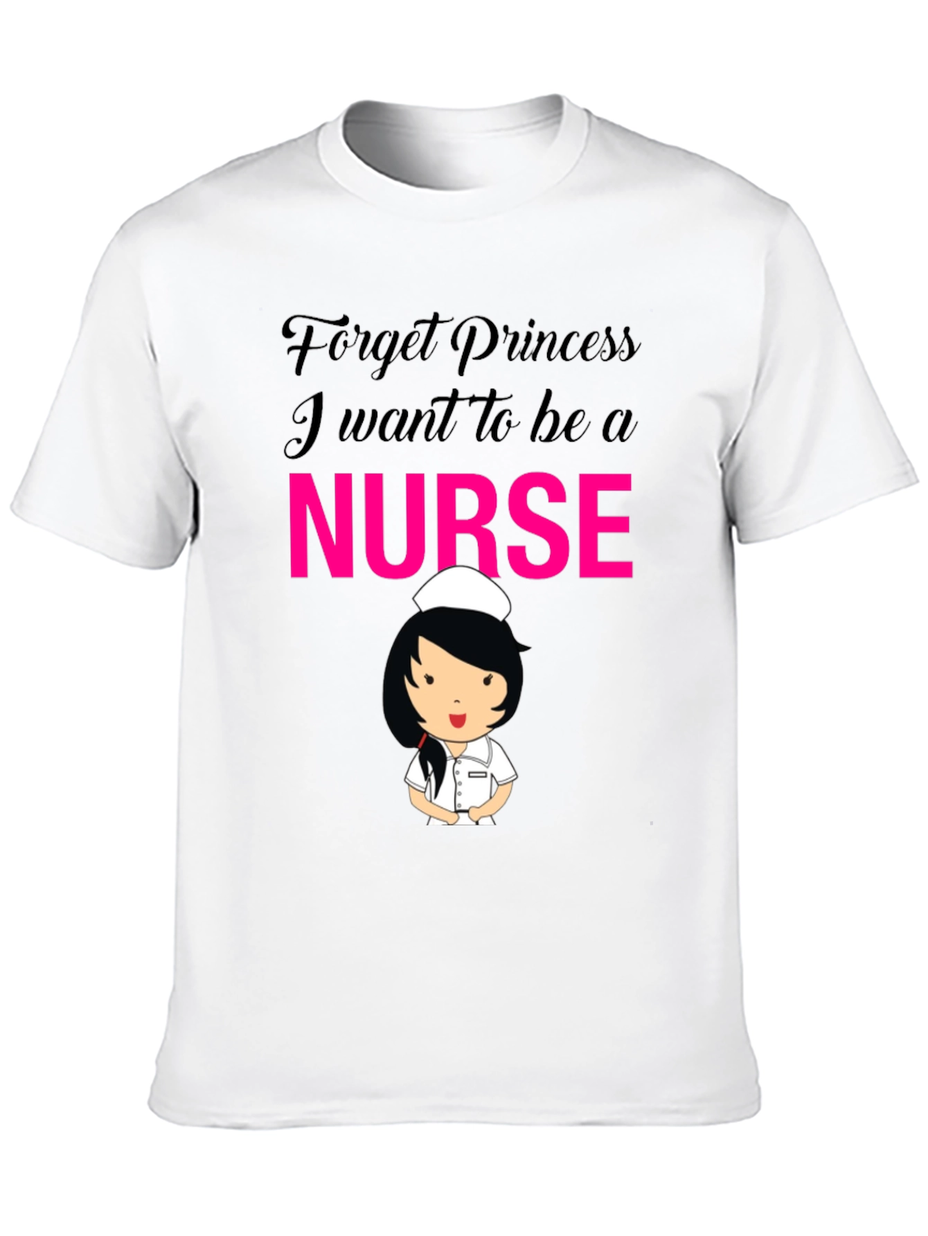 Black Forget Princess Nurse T-Shirt view 10