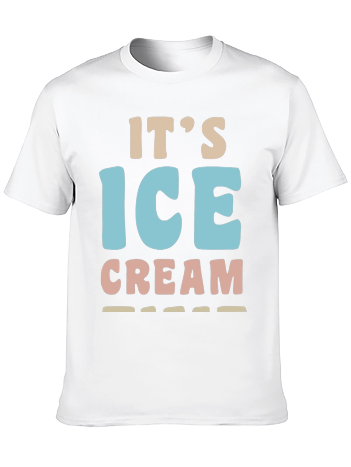 Black It's Ice Cream T-Shirt - Fun Dessert Tee view 10