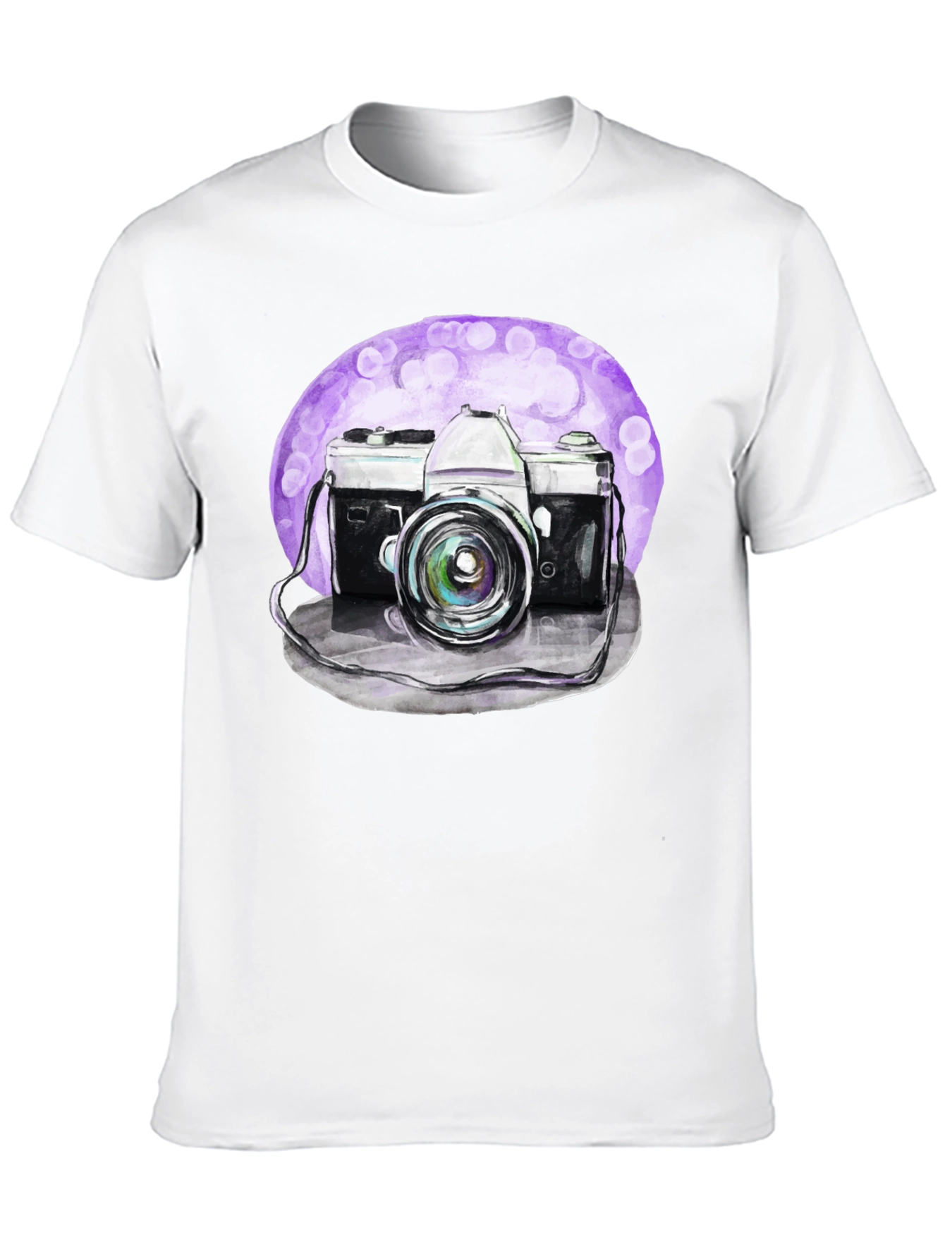 Black Vintage Camera Graphic Tee - Artistic Design view 10