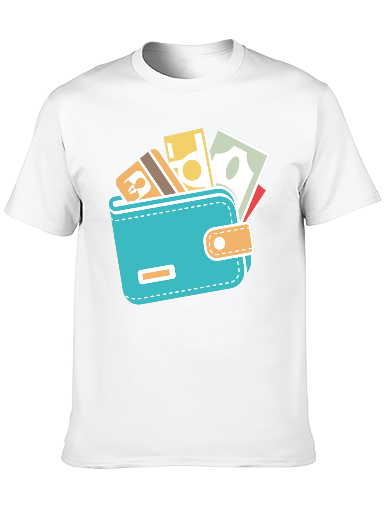 Black Wallet Graphic Black Tee view 10