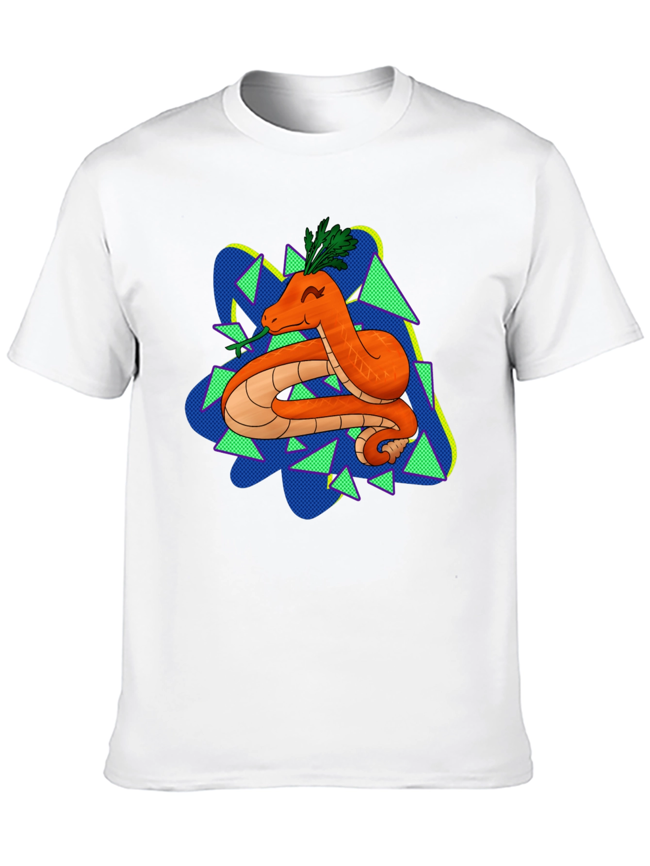 Black Carrot Snake Graphic T-Shirt - Quirky & Fun Design view 10