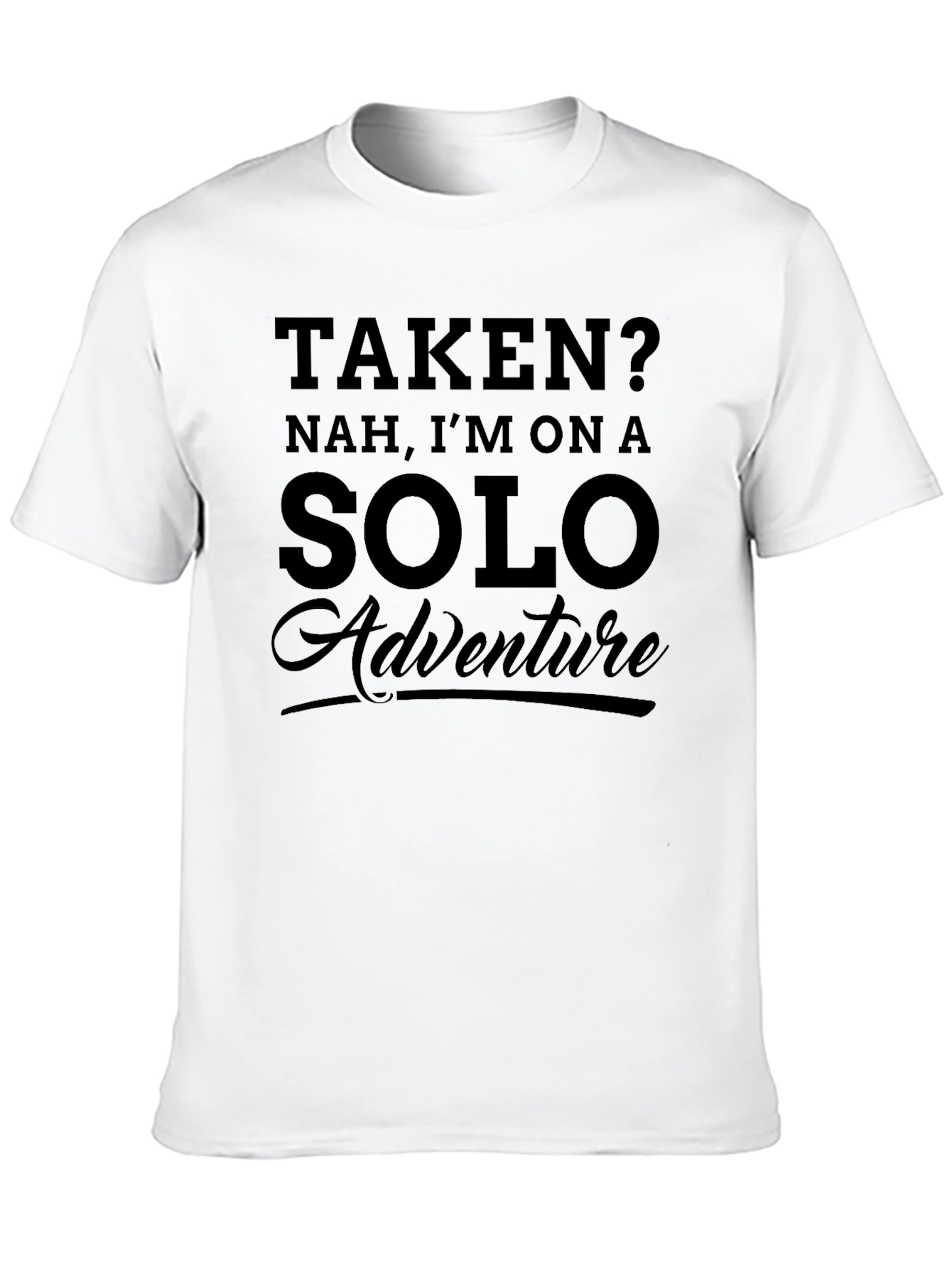 Black Solo Adventure T-Shirt - Black Graphic Tee view 10