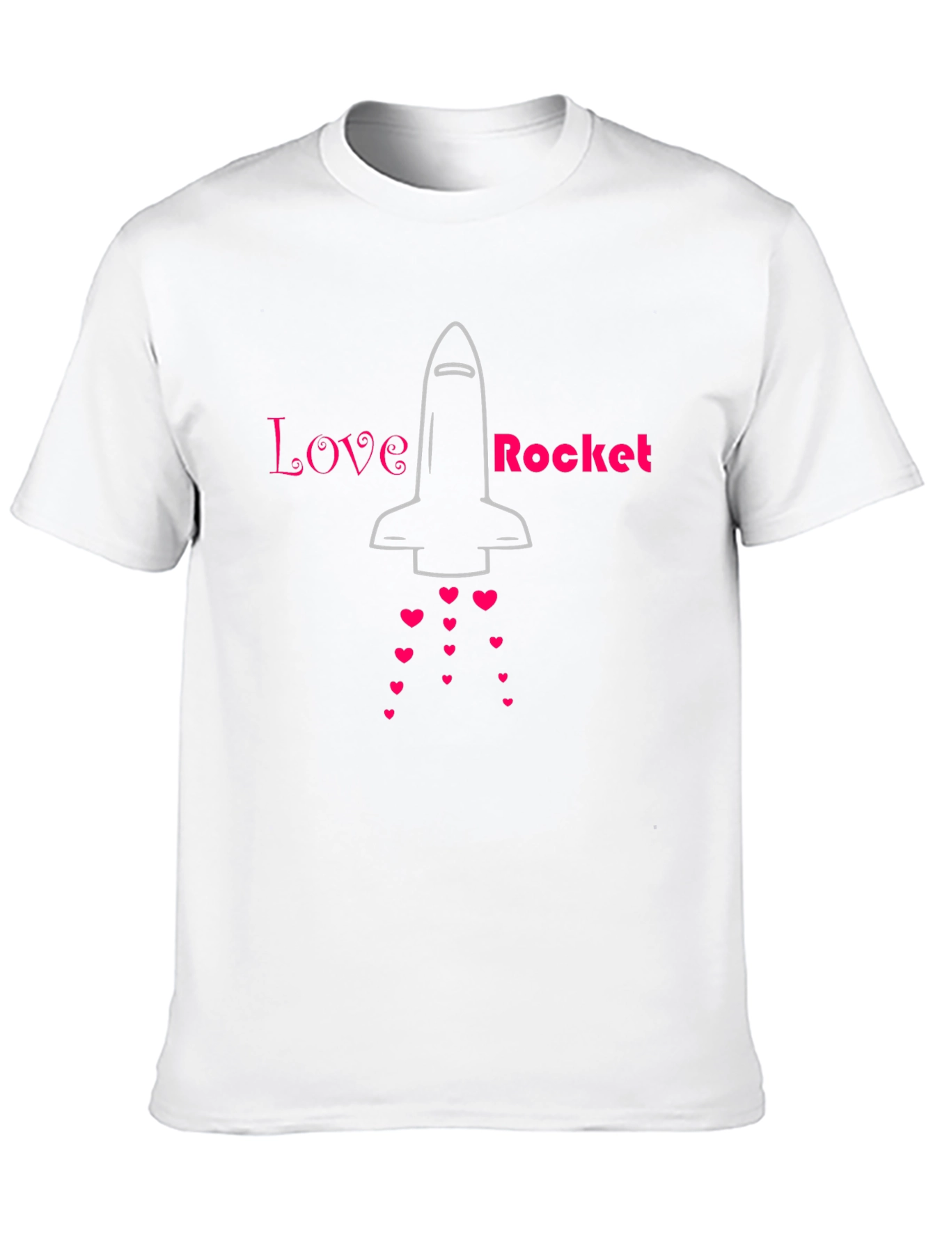 Black Love Rocket Graphic Tee - Black Cotton Blend view 10