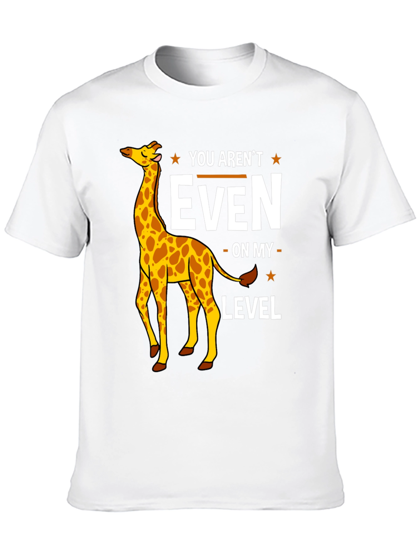 Black Funny Giraffe T-Shirt - You Aren't Even On My Level view 10