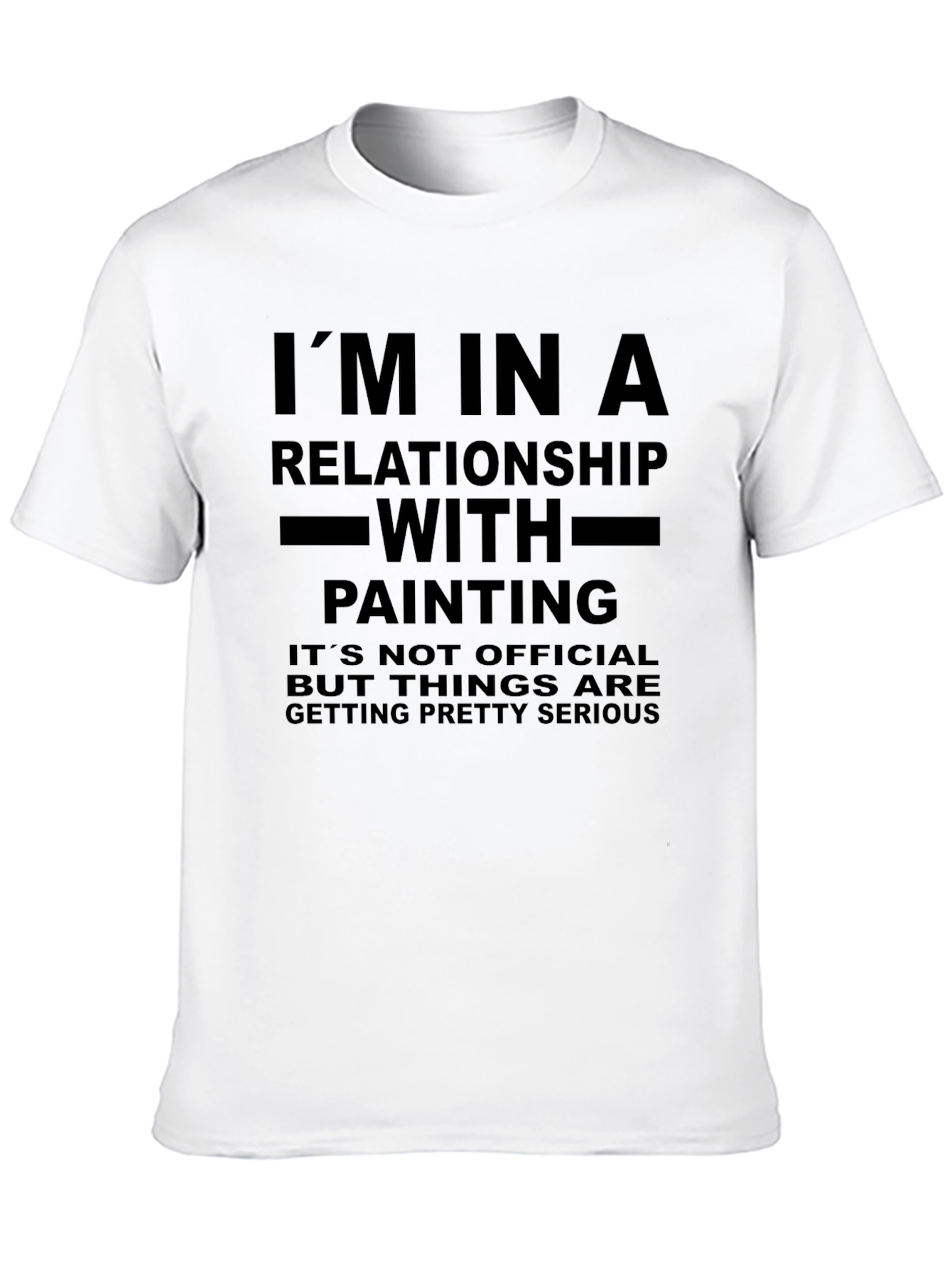 Black Relationship with Painting Funny T-Shirt view 10