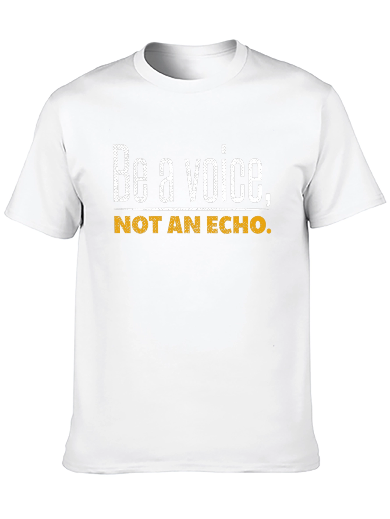 Black Be A Voice, Not An Echo T-Shirt - Motivational Quote Tee view 10