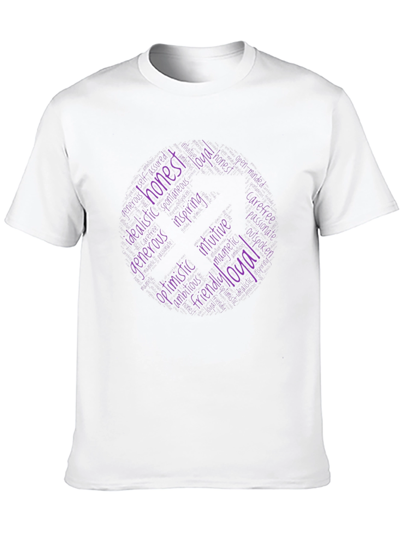 Black Honest Generous T-Shirt Word Cloud view 10