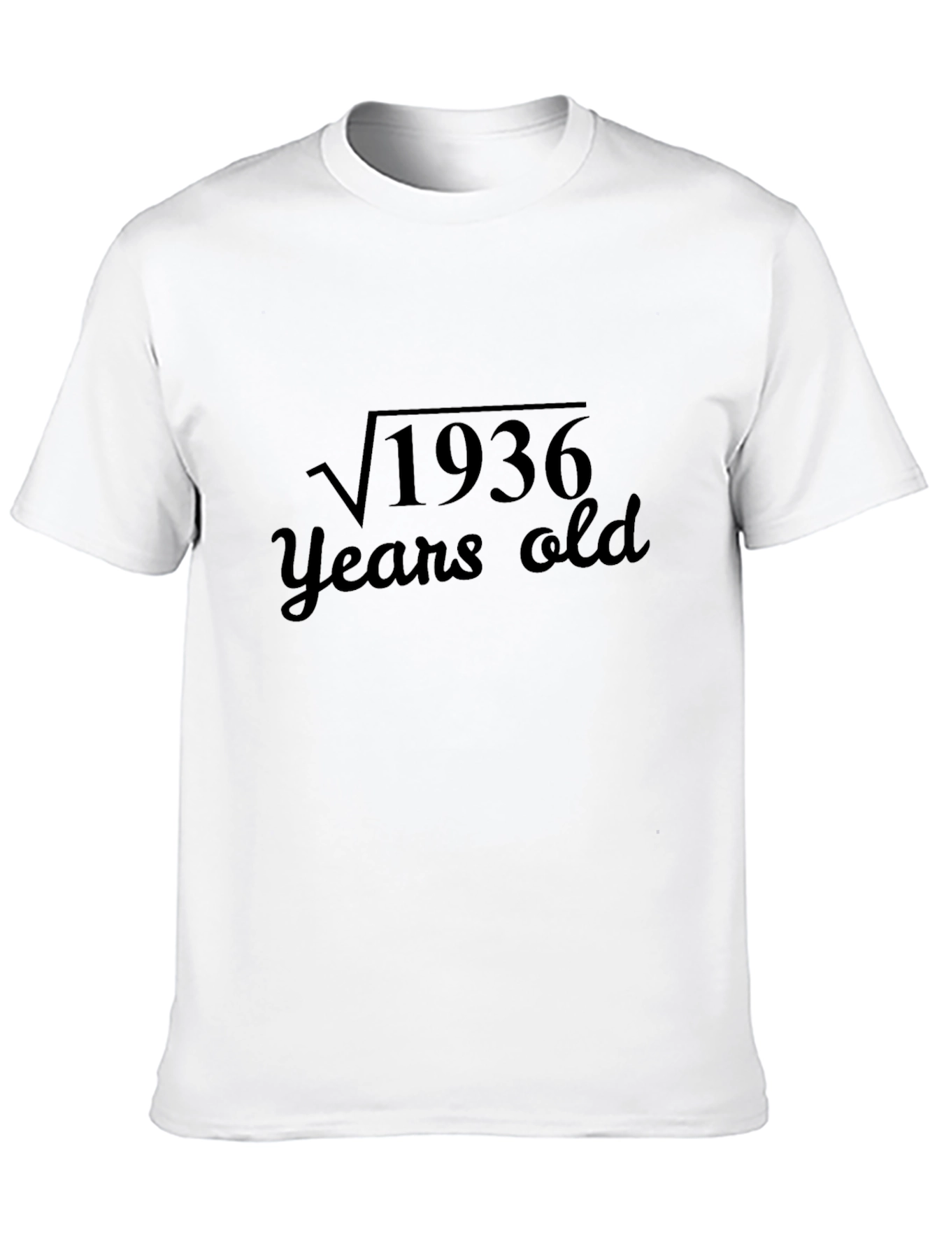 Black Math Humor T-Shirt: Square Root of 1936 Years Old view 10