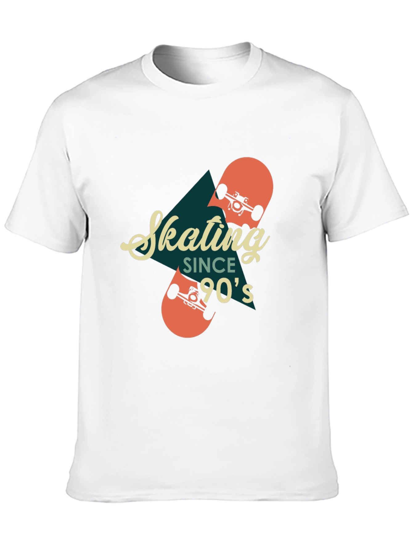 Black Skating Since 90's Retro Graphic T-Shirt view 10