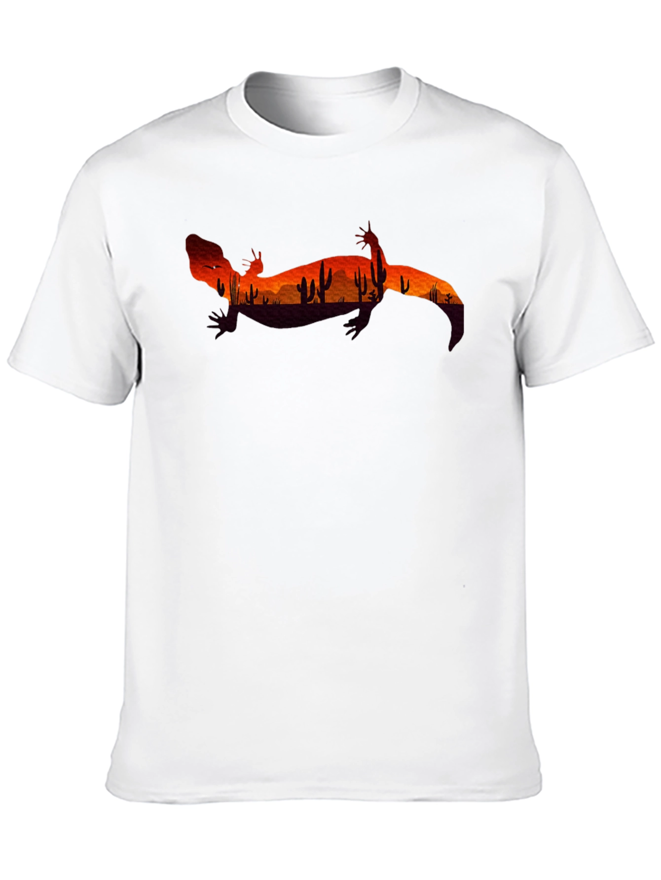 Black Desert Lizard Graphic Tee - Black view 10