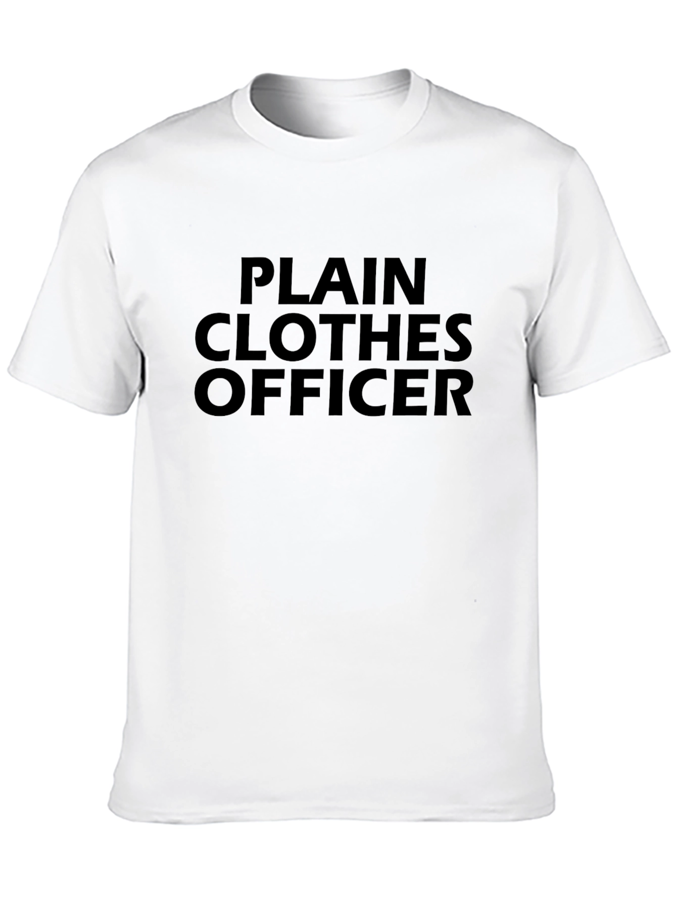 Black Plain Clothes Officer Graphic Tee view 10